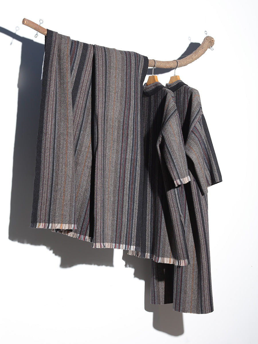 Cashmere and Yak wool robe