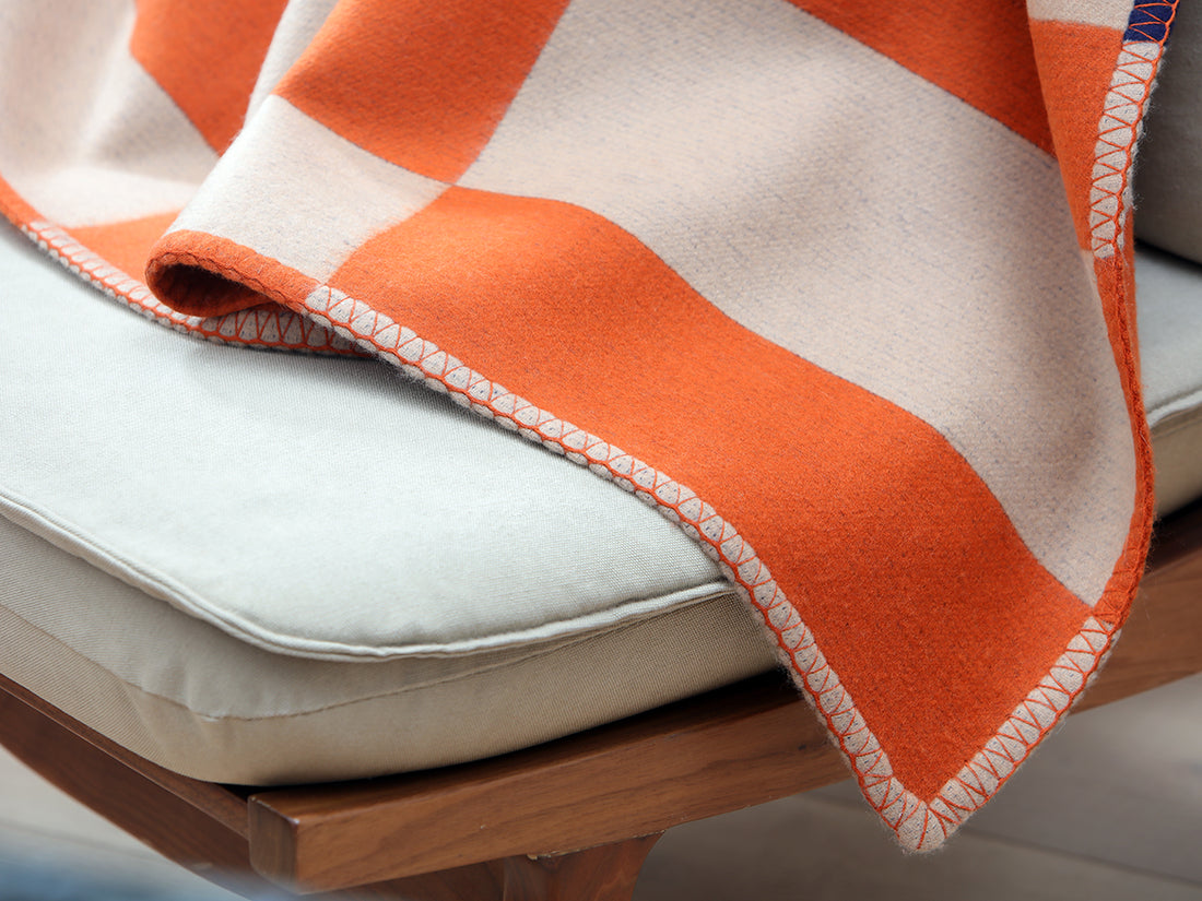 Cashmere Jacquard Reversible Wrap Blanket