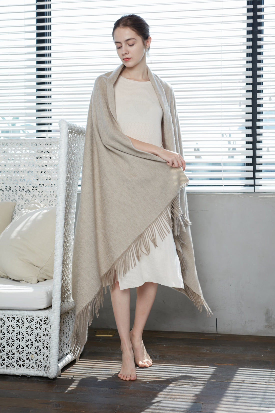 Cashmere scarf/ throw